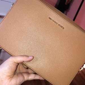brown Michael Kors purse